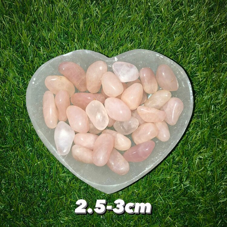 Rose Quartz Tumblestones, Size Options, Consciously Sourced, UK Crystals, Crystal Gift, Crystal of Love, Crystals to Manifest Love