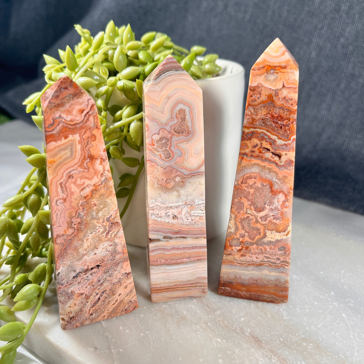 Pink Crazy Lace Agate Towers, High Quality Crystal Towers, Crystal Statement Pieces, Heart Chakra Healer, Consciously Sourced UK Crystals