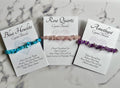 Crystal Chip Bracelets, UK Crystals, Consciously Sourced Healing Crystals, Come with Crystal Properties Card, Crystal Jewellery Gift
