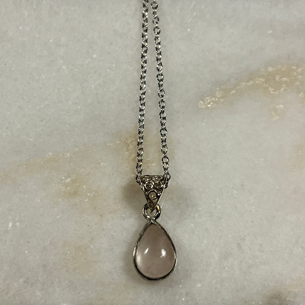 Rose Quartz Crystal Necklaces, Elegant Crystal Pendants, Consciously Sourced Crystal and Sterling Silver Jewellery, Crystal Gift