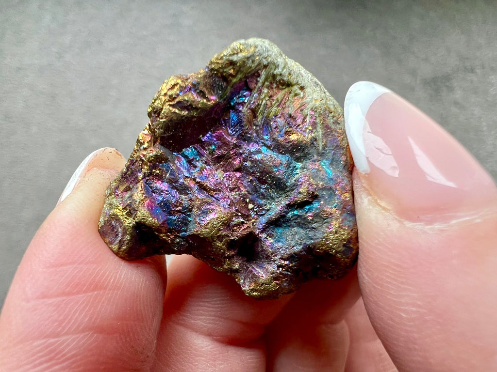 Raw Peacock Ore, Bornite Chunks, Chalcopyrite Rough Stones, UK Healing Crystals, Ethically Sourced, Aura Rainbow Crystal Gift