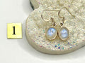 Sterling silver moonstone dangle earrings, crown chakra gemstone, drop earrings for women, metaphysical shop, June birthday gift for her