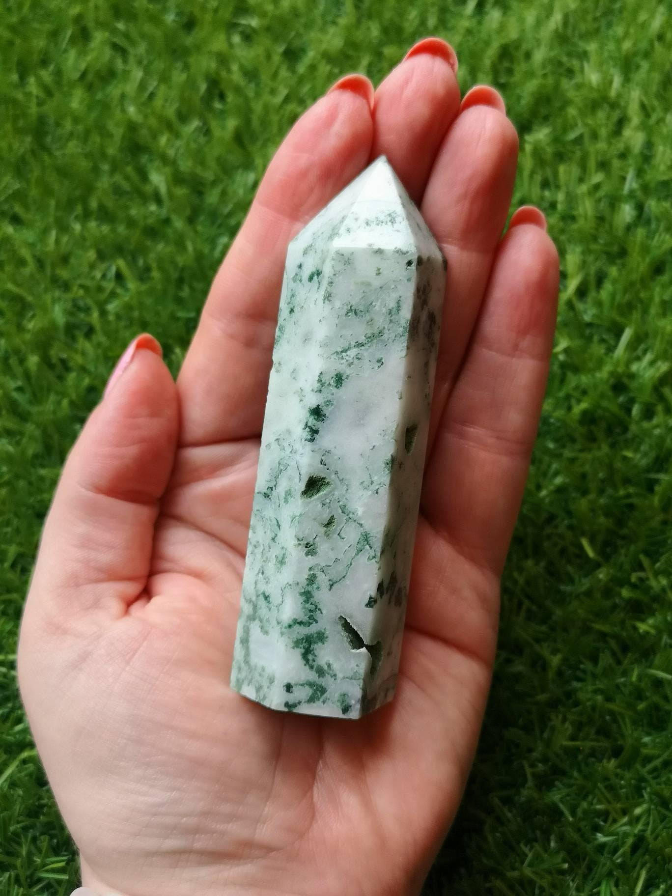 Tree Agate Towers, Crystal Generators, Ethically Sourced UK Crystals