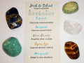 Exam Crystals Kit, Back to school crystal set, UK Crystals, Ethically Sourced Healing Crystals, Student Gift, Exam Gift, Exam Good Luck