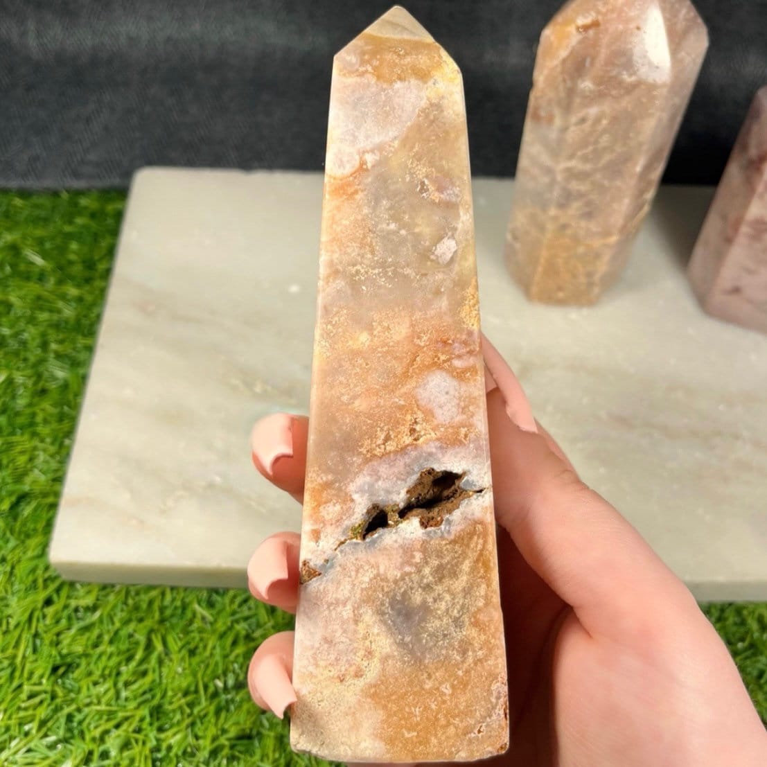 Pink Amethyst Tower, Pink Amethyst Point, Pink Amethyst Obelisk, Statement Piece, Rare Crystal Geode with druzy, Christmas gift, Tower A