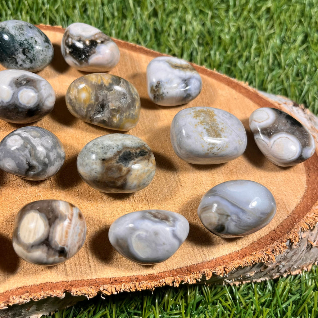 Ocean Jasper Tumblestones, Consciously Sourced UK Crystals