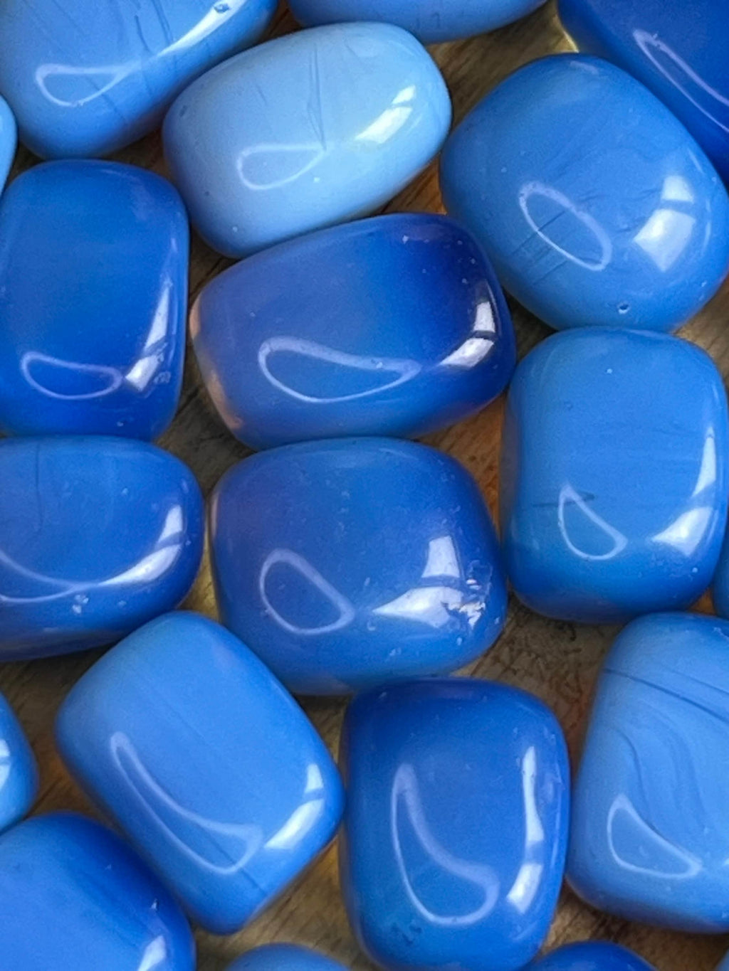 Blue Opalite Tumblestones, Blue Crystal gift, Ethically Sourced UK Crystals, Crystal Gift for strength, Chakra Stones, Metaphysical Shop