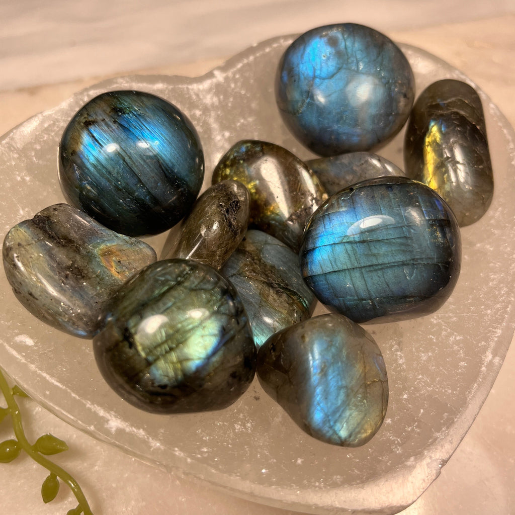 Labradorite Tumblestones, Size Options, Consciously Sourced UK Crystals