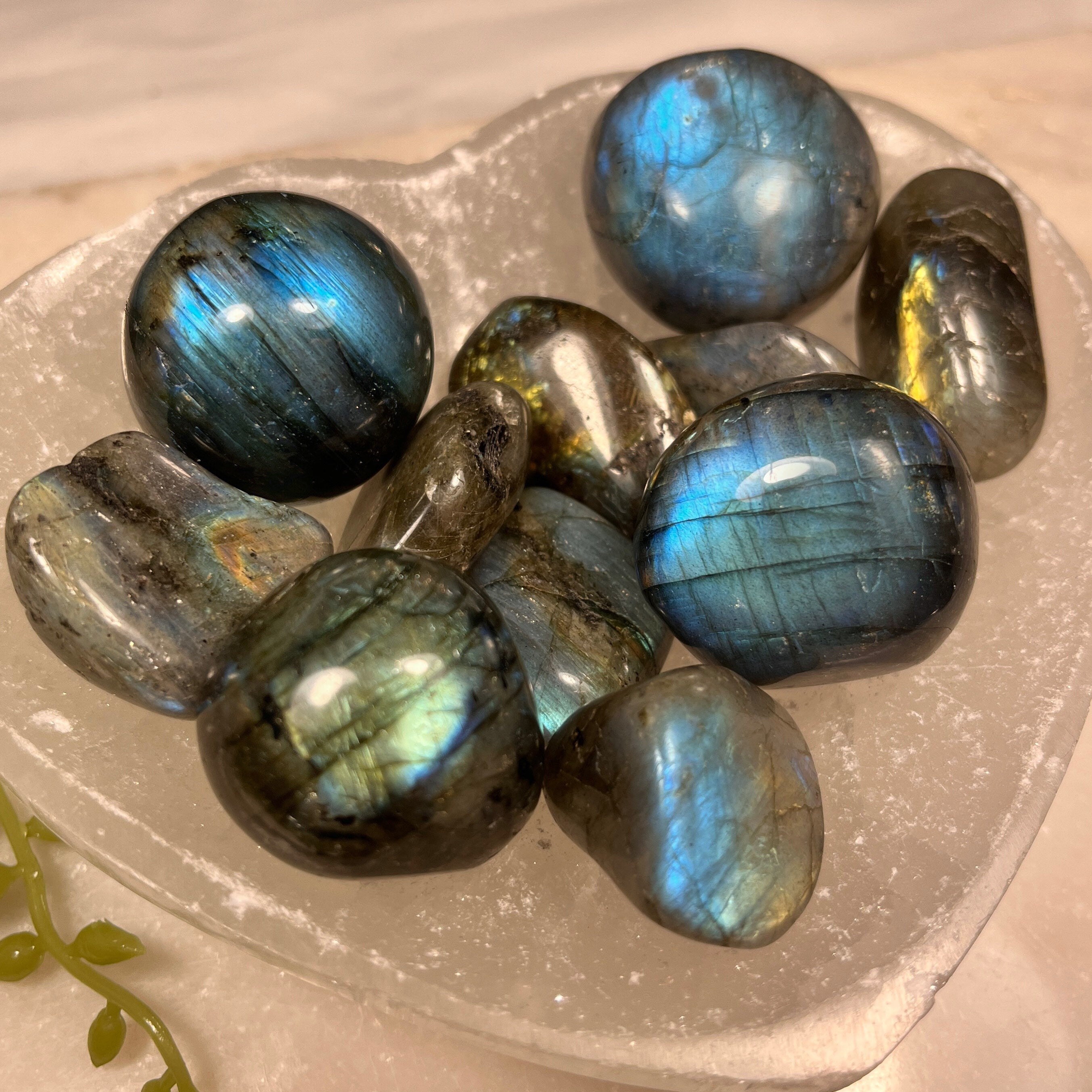 Labradorite Tumblestones, Size Options, Consciously Sourced UK Crystals