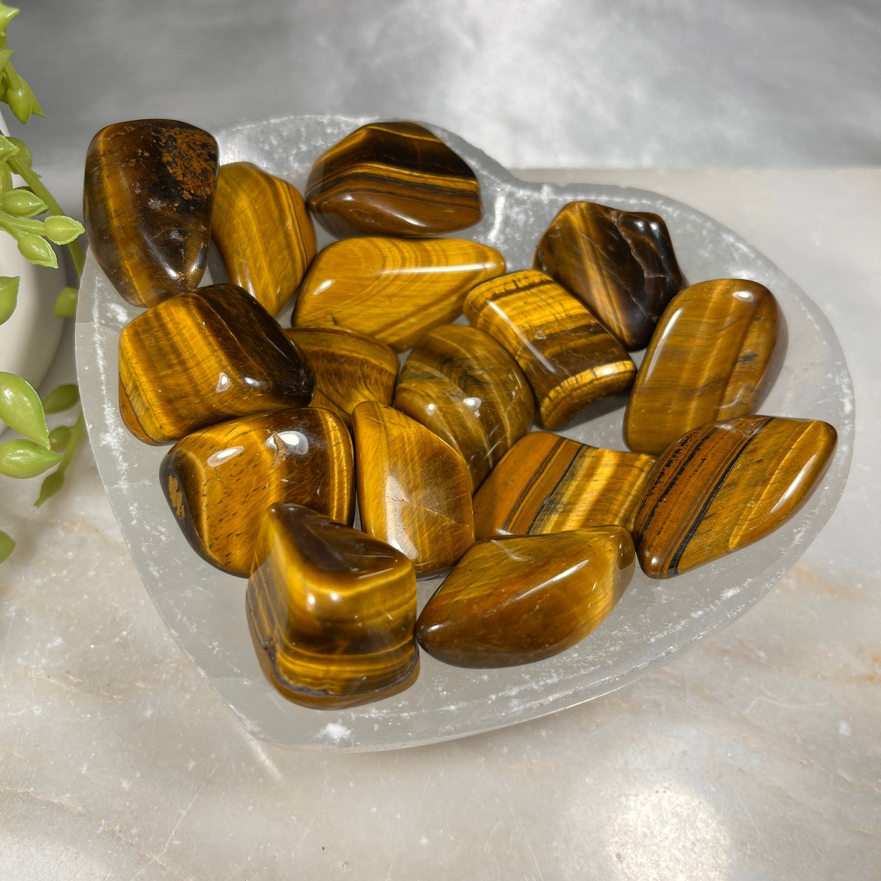 Tigers Eye Tumblestones,  Ethically Sourced UK Crystals