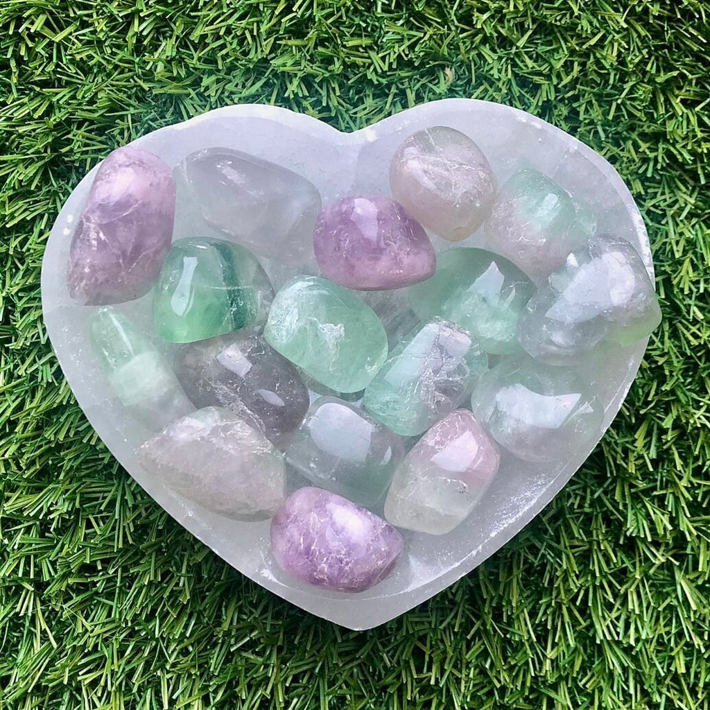 Rainbow Fluorite Tumblestones | Consciously Sourced Crystals