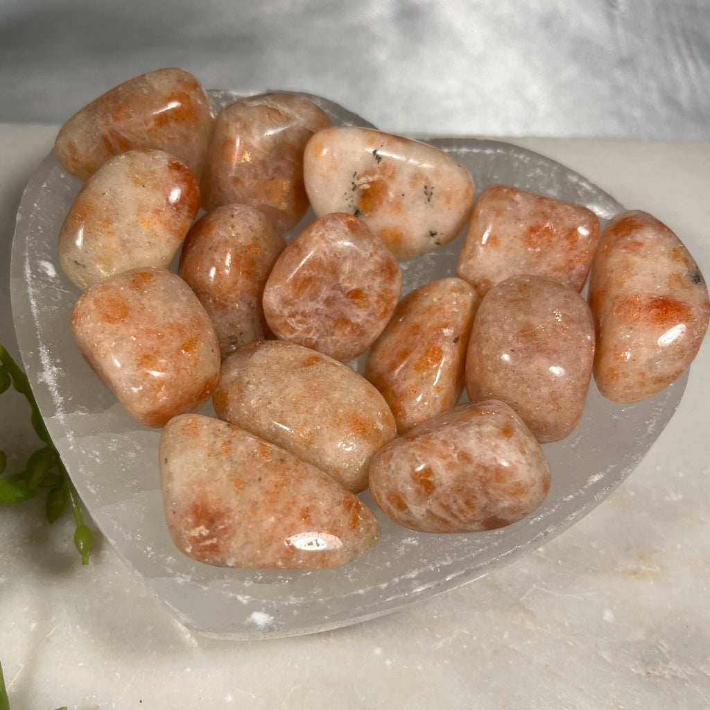 Ethically Sourced Sunstone Tumblestones, UK Crystals, Reiki Gift, Metaphysical healing, Orange Crystal, Sacral and Solar Plexus Chakras