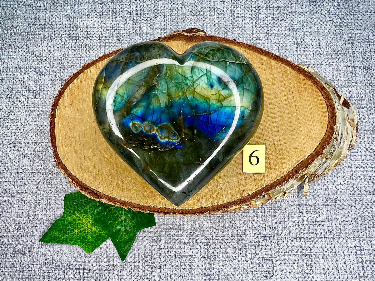Stunning Large Labradorite Hearts, UK Crystals, Ethically Sourced, Crystal Gift, Reiki Stones, Throat Chakra, Birthday Present, Anti Anxiety
