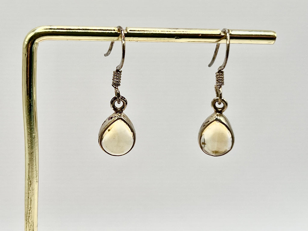 Sterling Silver Citrine Earrings Dangle, Solar Plexus Chakra Gemstone Earrings for Women, Metaphysical Shop, November Birthday Gifts for her
