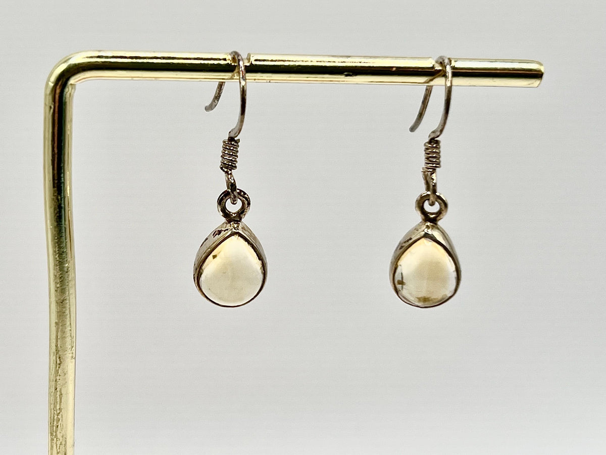 Sterling Silver Citrine Earrings Dangle, Solar Plexus Chakra Gemstone Earrings for Women, Metaphysical Shop, November Birthday Gifts for her