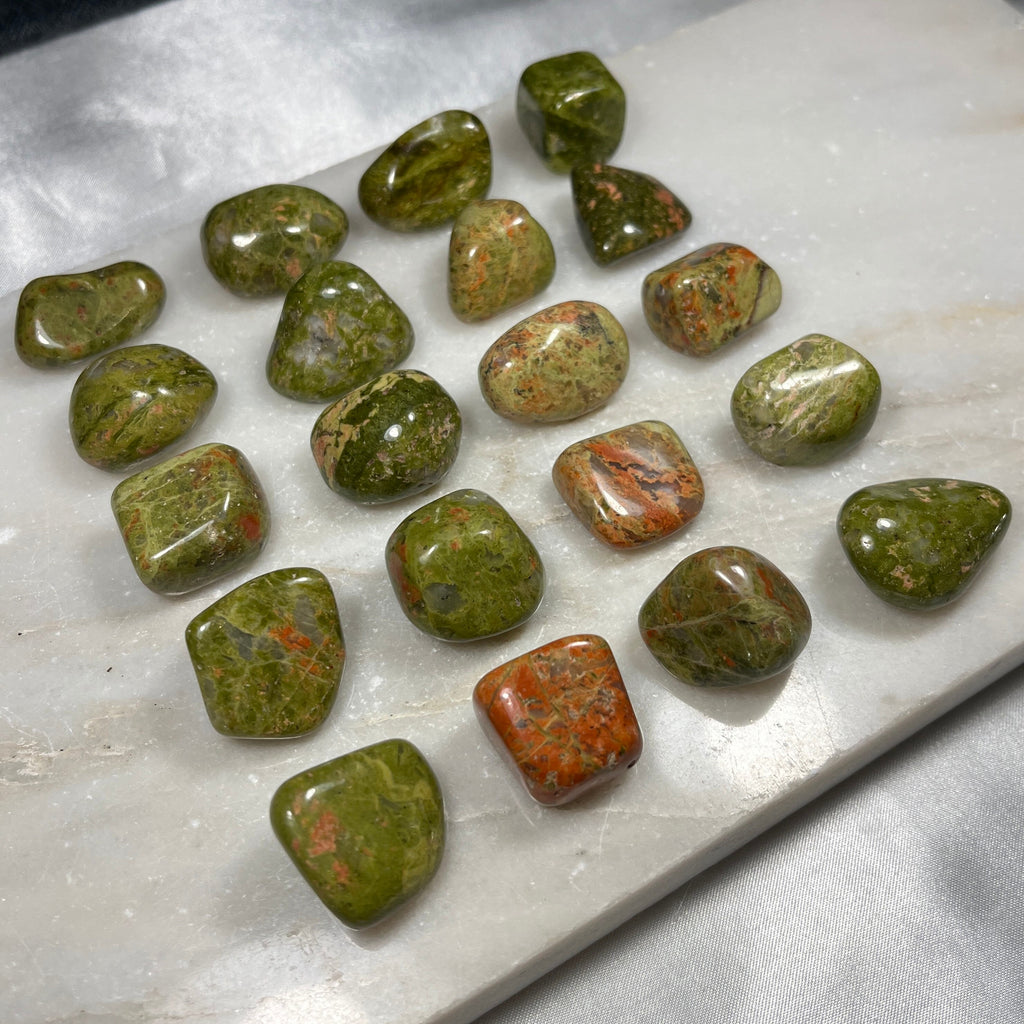 High Quality Unakite Tumblestones, Stone of Compassion and Empathy, Heart Chakra Healer, Ethically Sourced UK Crystals, Gift