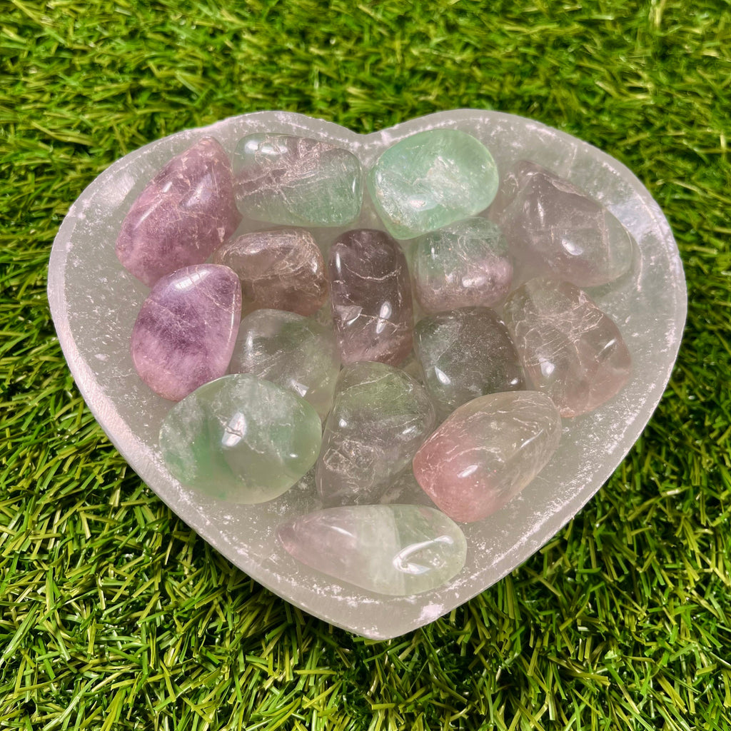 Rainbow Fluorite Tumblestones | Consciously Sourced Crystals