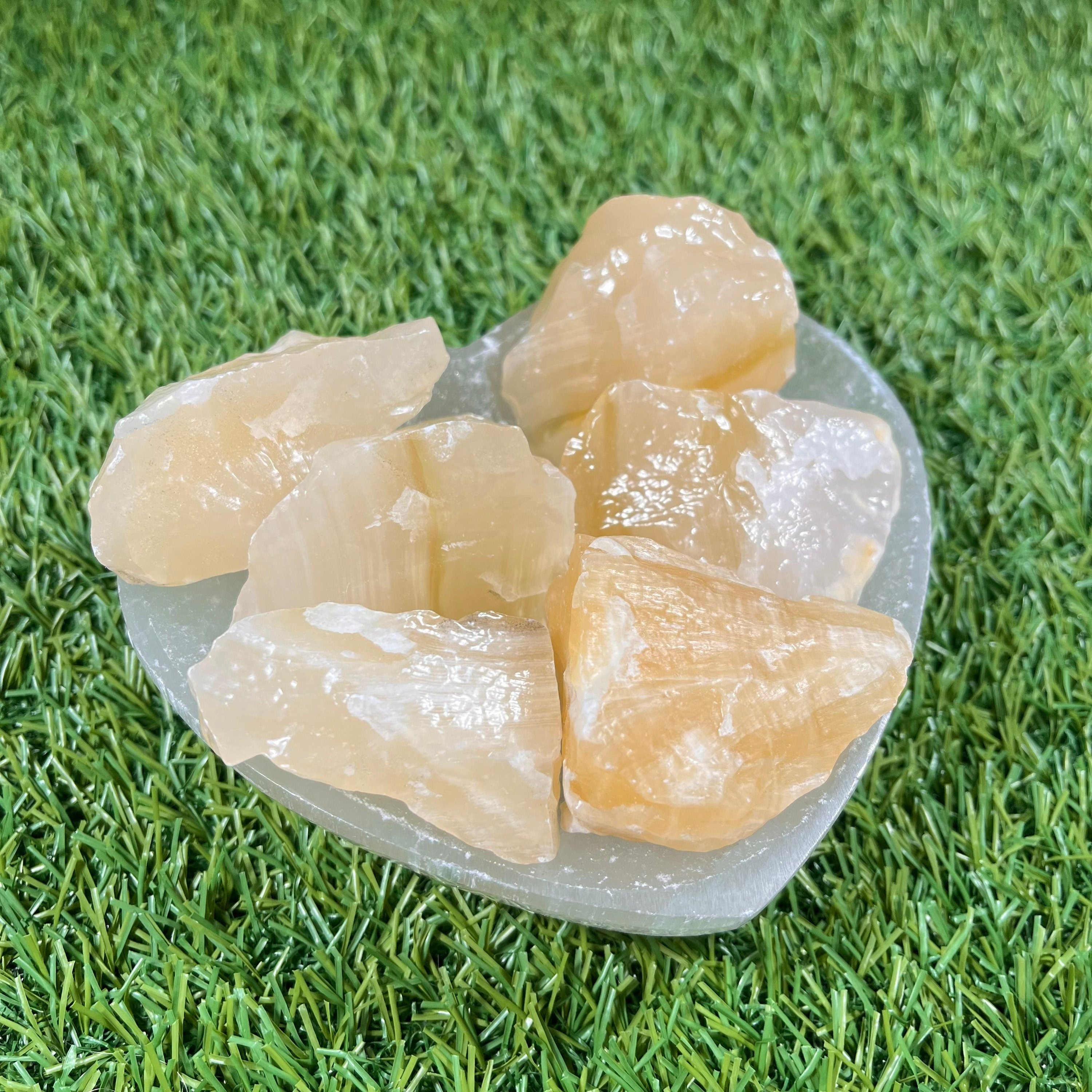 Raw Mixed Calcite Crystal Chunks, Pink, Green, Two Tone and Beige Calcite