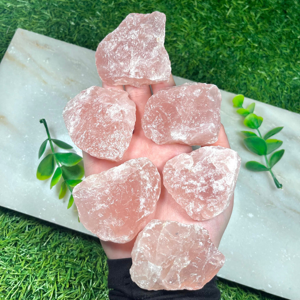 Raw Rose Quartz Healing Crystal, Pink Stone for Unconditional Love, UK Crystals, Ethically Sourced, Gemstone for fertility, Heart Chakra