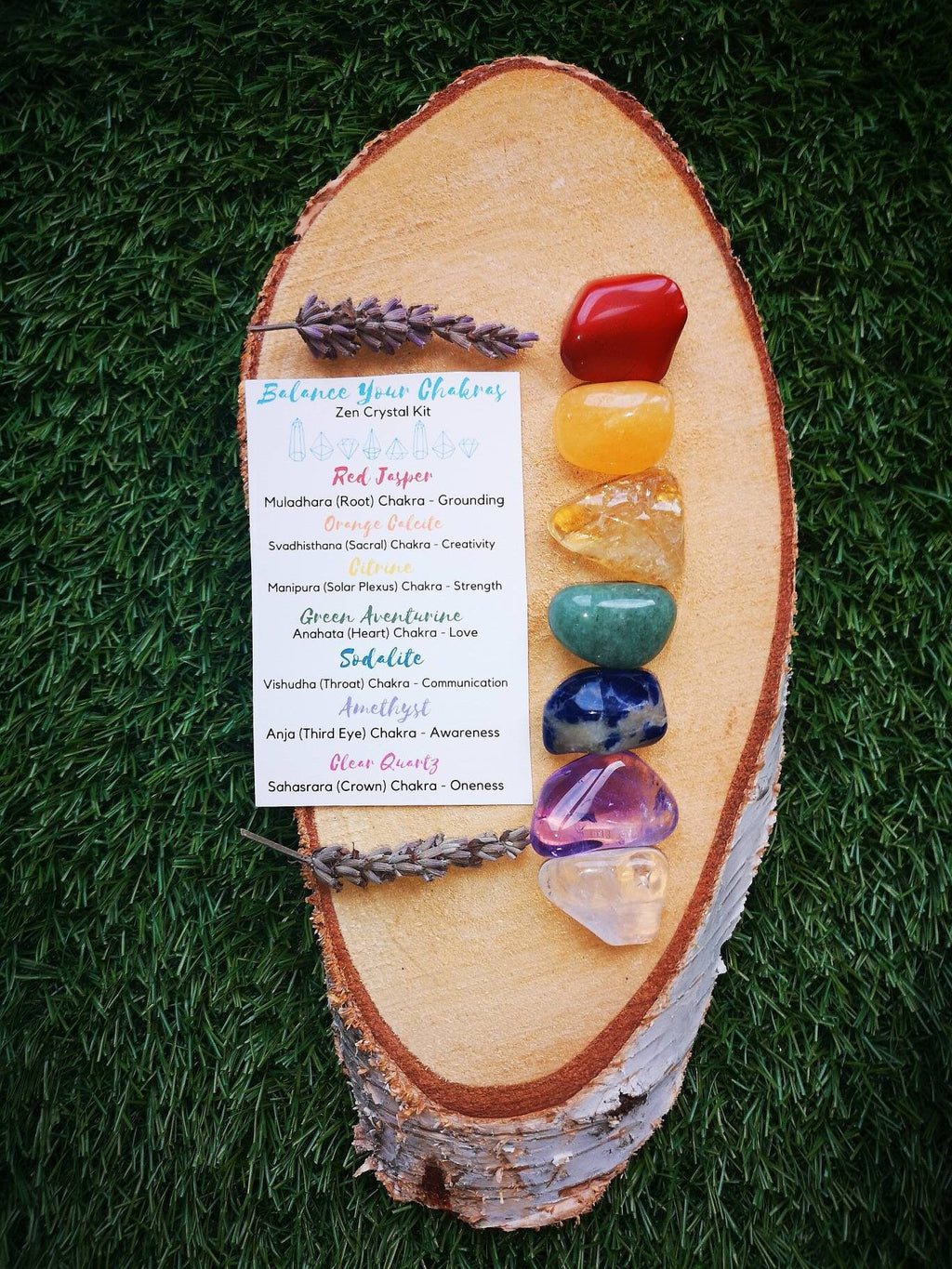 Balance Your Chakras Zen Crystal Kit, Chakra Crystal Set, UK Crystals, Ethically Sourced, Healing Crystals, Crystal Gifts, Reiki, Chakra
