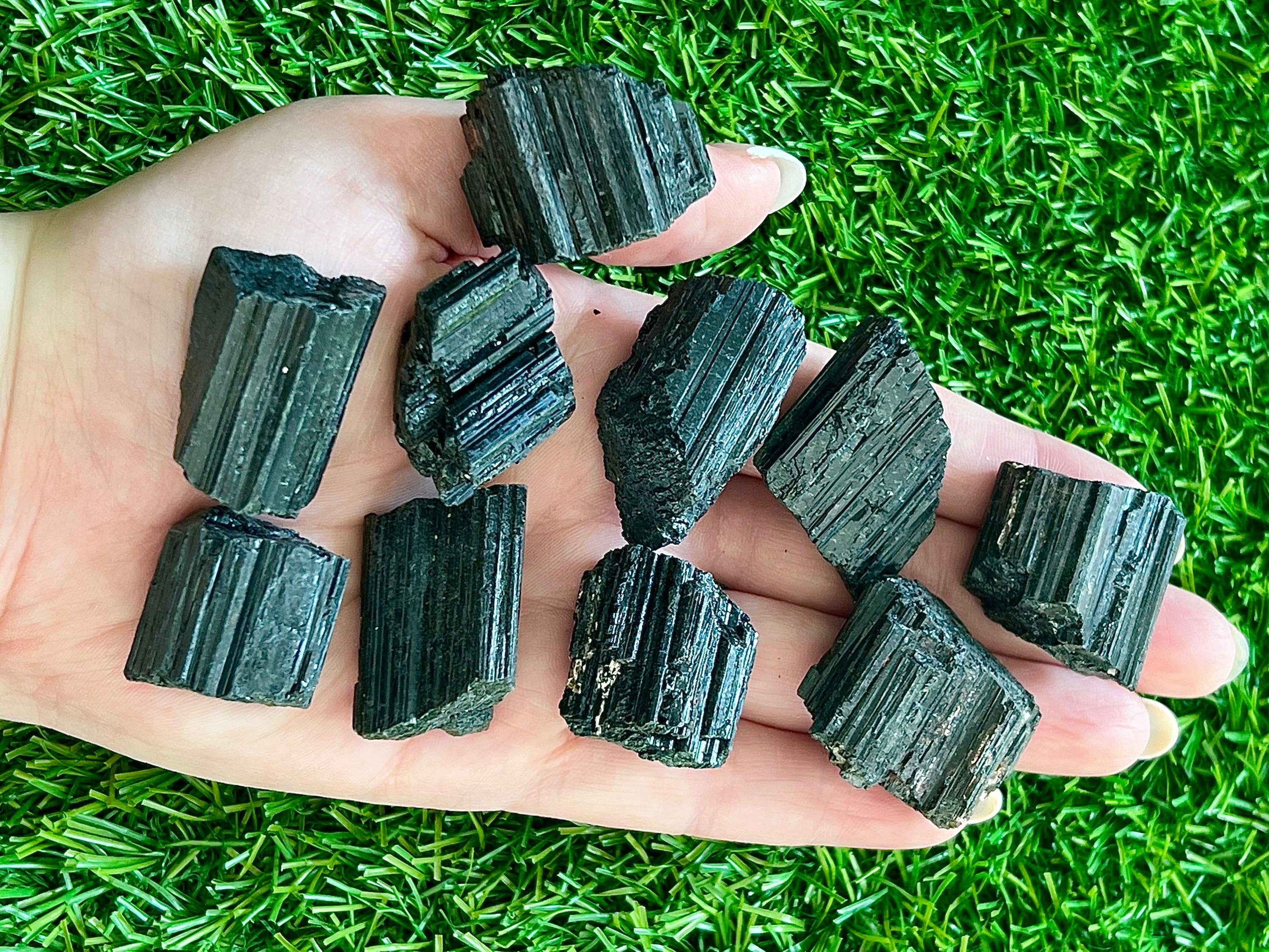 Large and Medium Raw Black Tourmaline, High Quality, Consciously Sourced Crystals, Black Protection Stone, New Home Crystal Gift