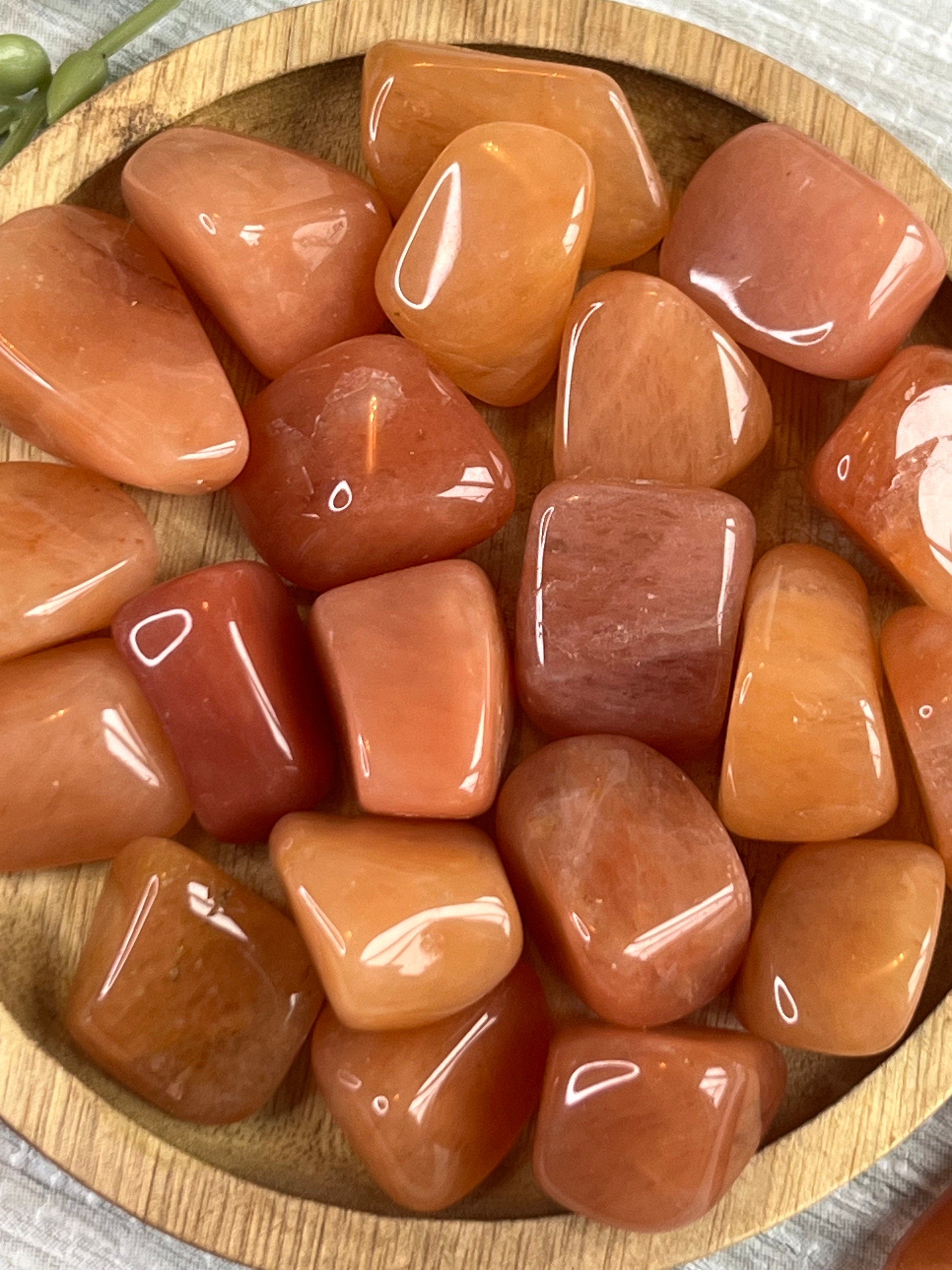 Peach Aventurine Tumblestones, Consciously Sourced UK Crystals