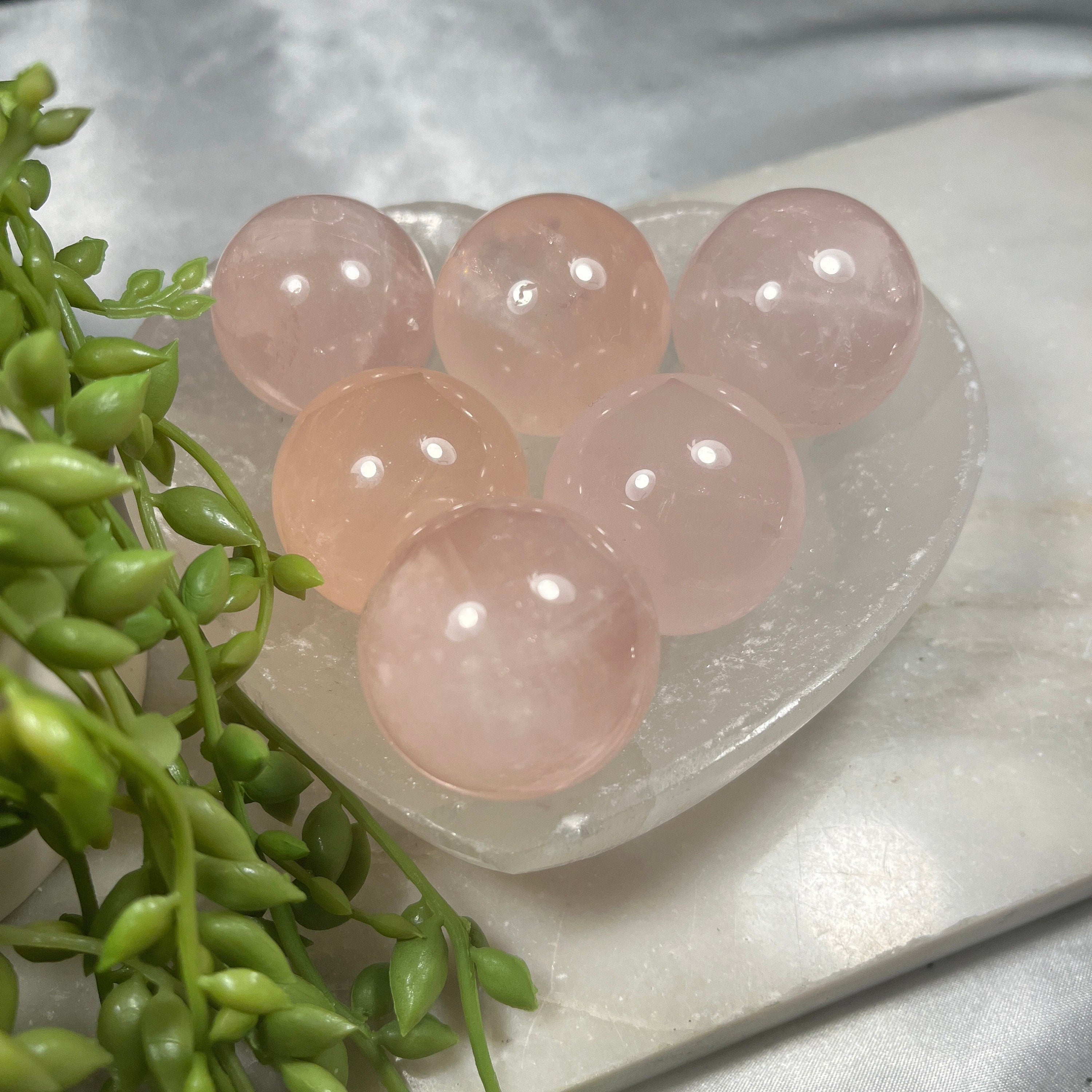 High Quality Rose Quartz Healing Crystal Spheres, Healing, Love, Relationships, Ethically Sourced UK Crystals, Gift