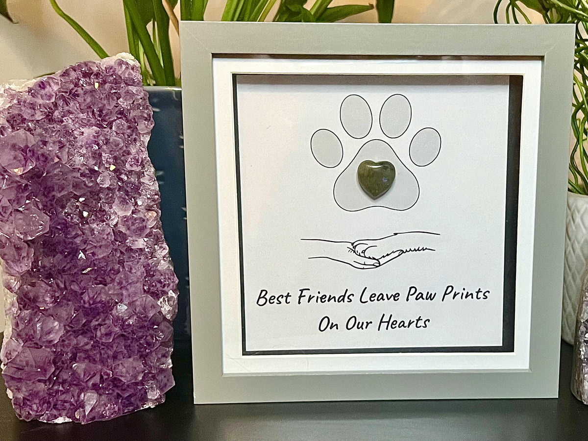 Pet Lovers Crystal Wall Art Frame, Dog groomers thank you gift, Cat lovers present, Pet memorial gift idea, Dog walkers Christmas Gift