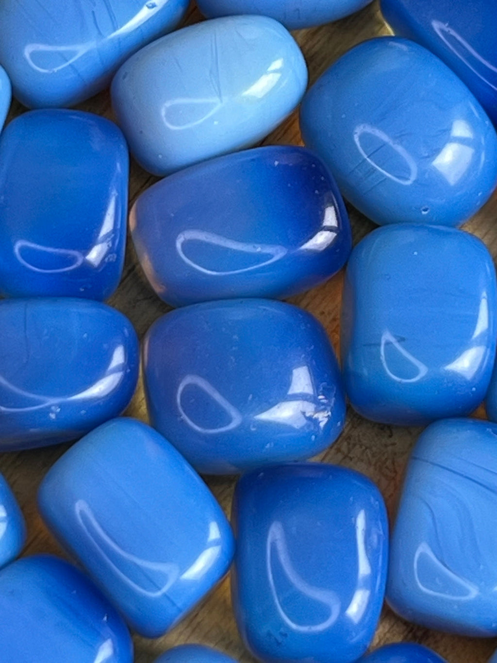 Blue Opalite Tumblestones, Blue Crystal gift, Ethically Sourced UK Crystals, Crystal Gift for strength, Chakra Stones, Metaphysical Shop