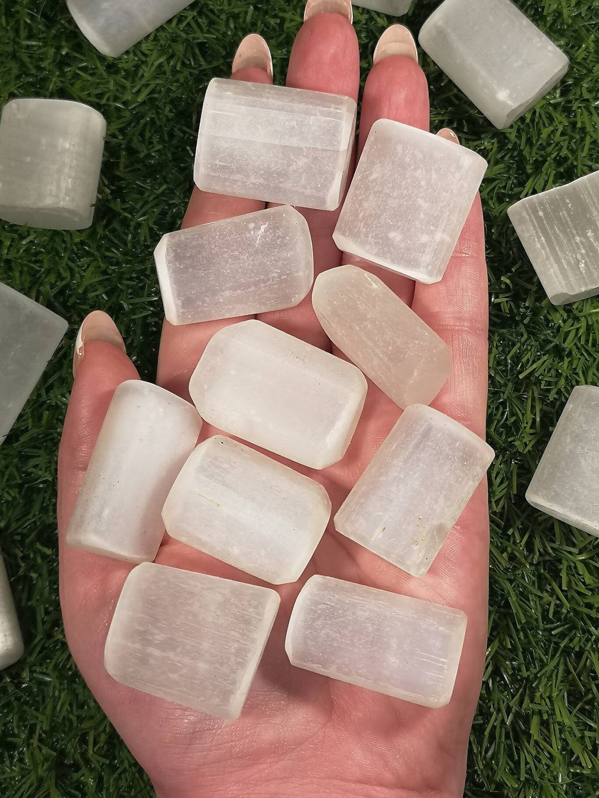 Selenite Tumblestones, High Quality Satin Spar, Purifying Gypsum Stones, UK Healing Crystals, Crown Chakra Healer, Ethically Sourced