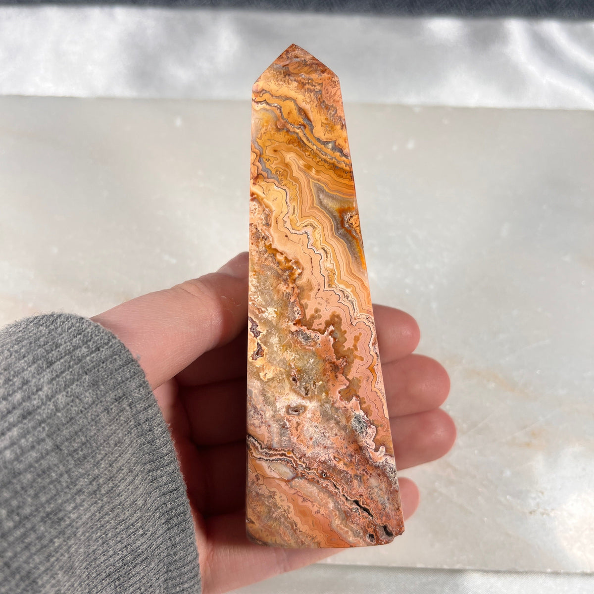 Pink Crazy Lace Agate Towers, High Quality Crystal Towers, Crystal Statement Pieces, Heart Chakra Healer, Consciously Sourced UK Crystals