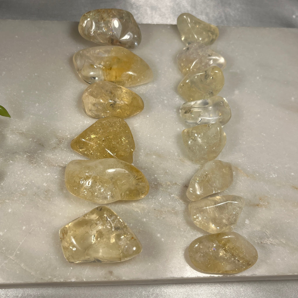 Citrine Tumblestones, Polished Heat Treated Amethyst, Consciously Sourced,  UK Crystals