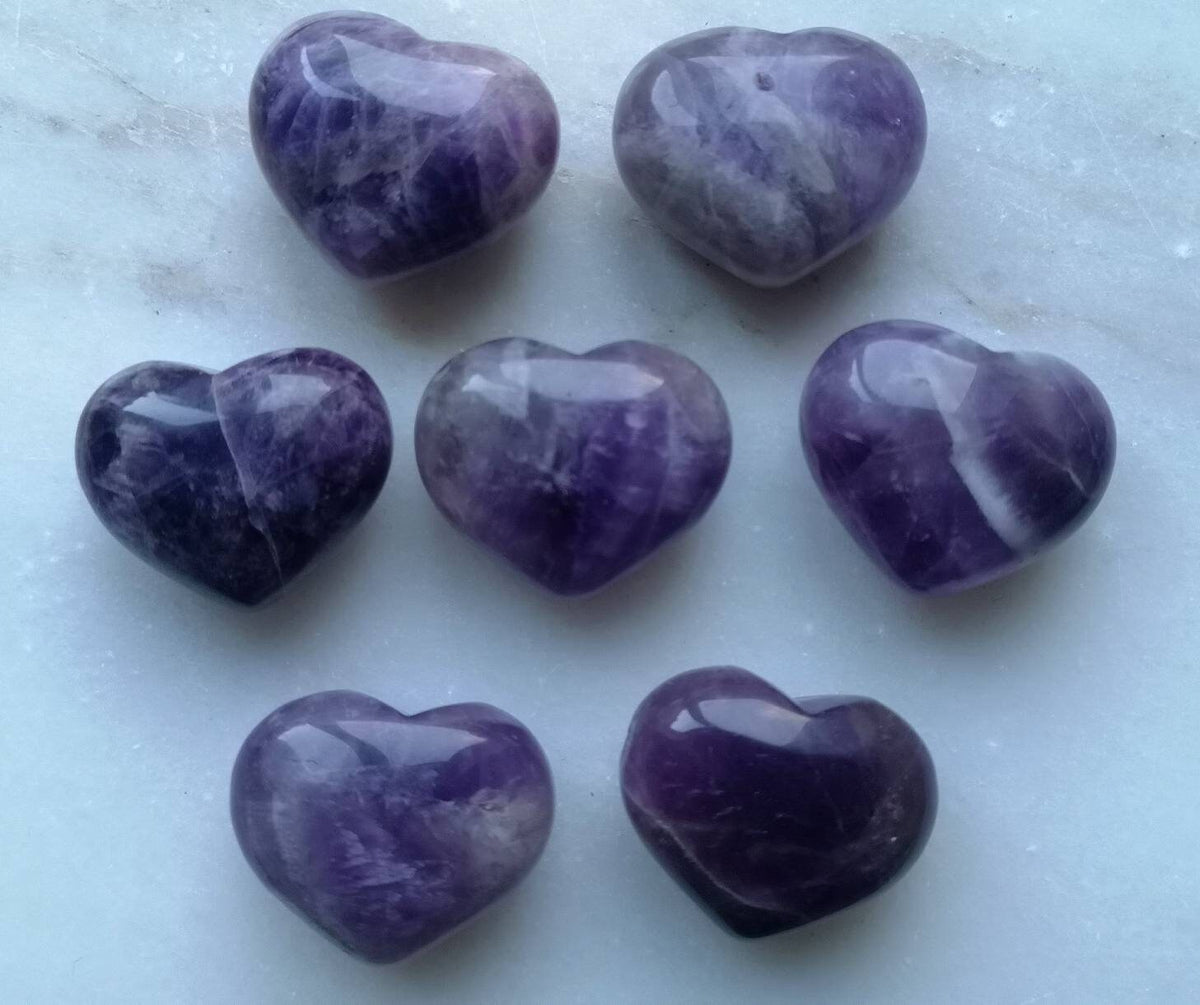 High Quality Beautiful Puffy Crystal Hearts, UK Crystals, Ethically Sourced, Mother's Day Gift, Birthday Present, Rose Quartz Crystal Heart