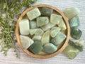 Green Jade Tumblestones, Ethically Sourced Crystal
