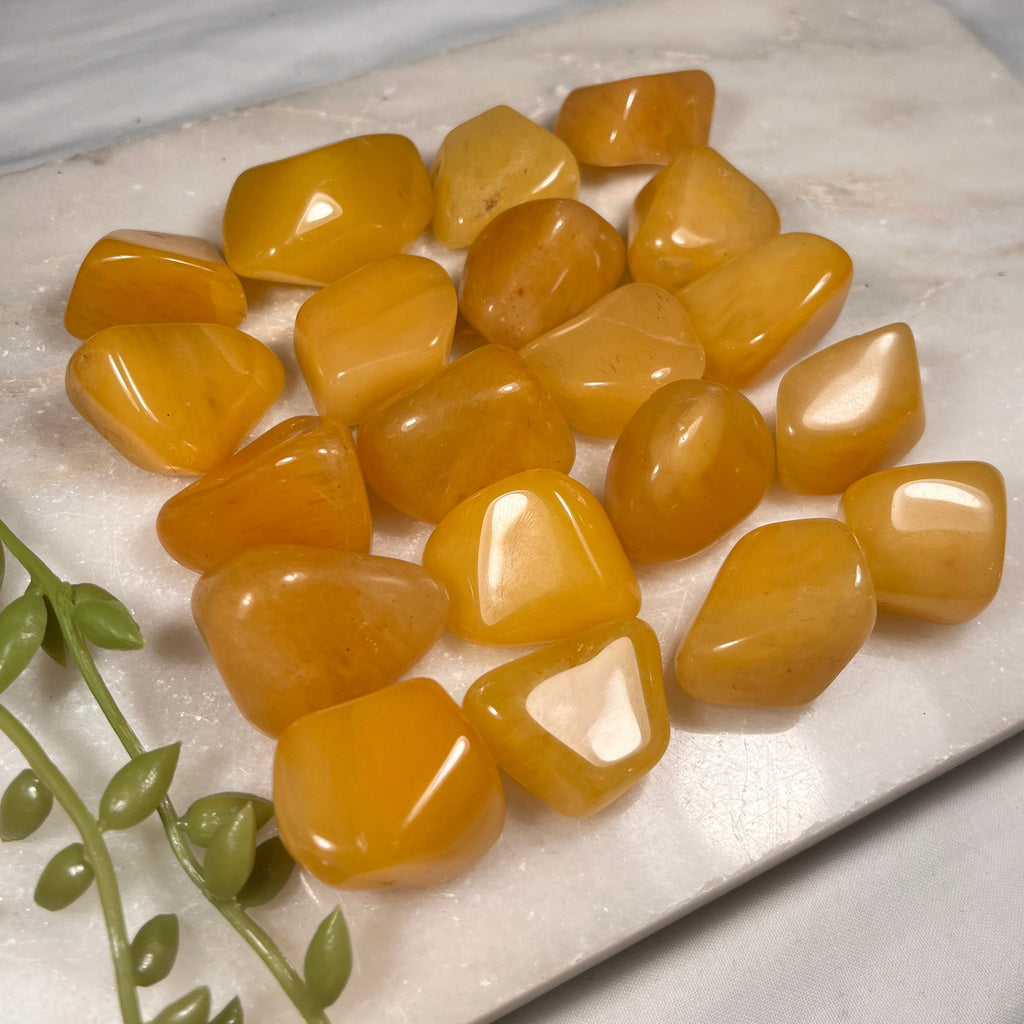 Yellow Aventurine Tumblestones, Consciously Sourced UK Crystals