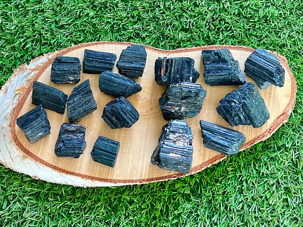 Large and Medium Raw Black Tourmaline, High Quality, Consciously Sourced Crystals, Black Protection Stone, New Home Crystal Gift