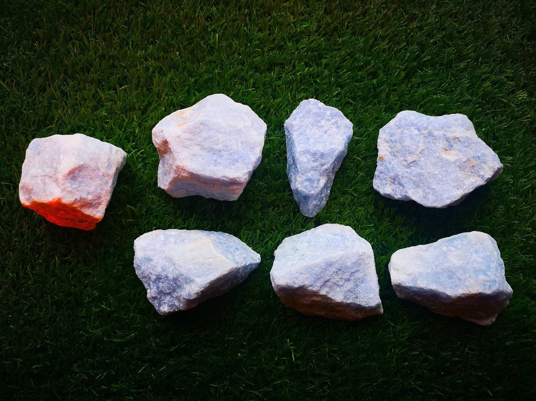 Beautiful large raw blue calcite chunks, Ethically Sourced UK Crystals, Unique Gifts, Reiki, Chakra / Revision Tool / Throat Chakra