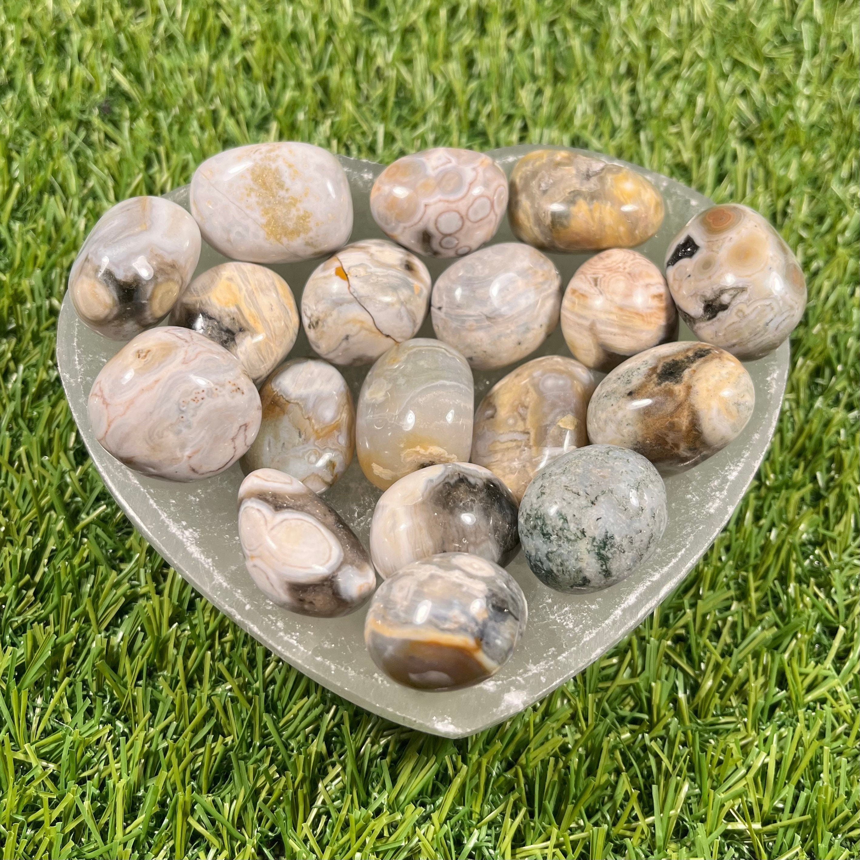 Ocean Jasper Tumblestones, Consciously Sourced UK Crystals