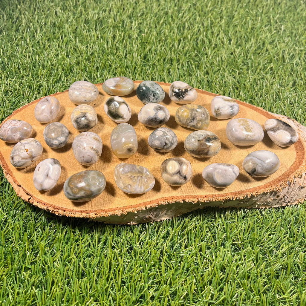 Ocean Jasper Tumblestones, Consciously Sourced UK Crystals