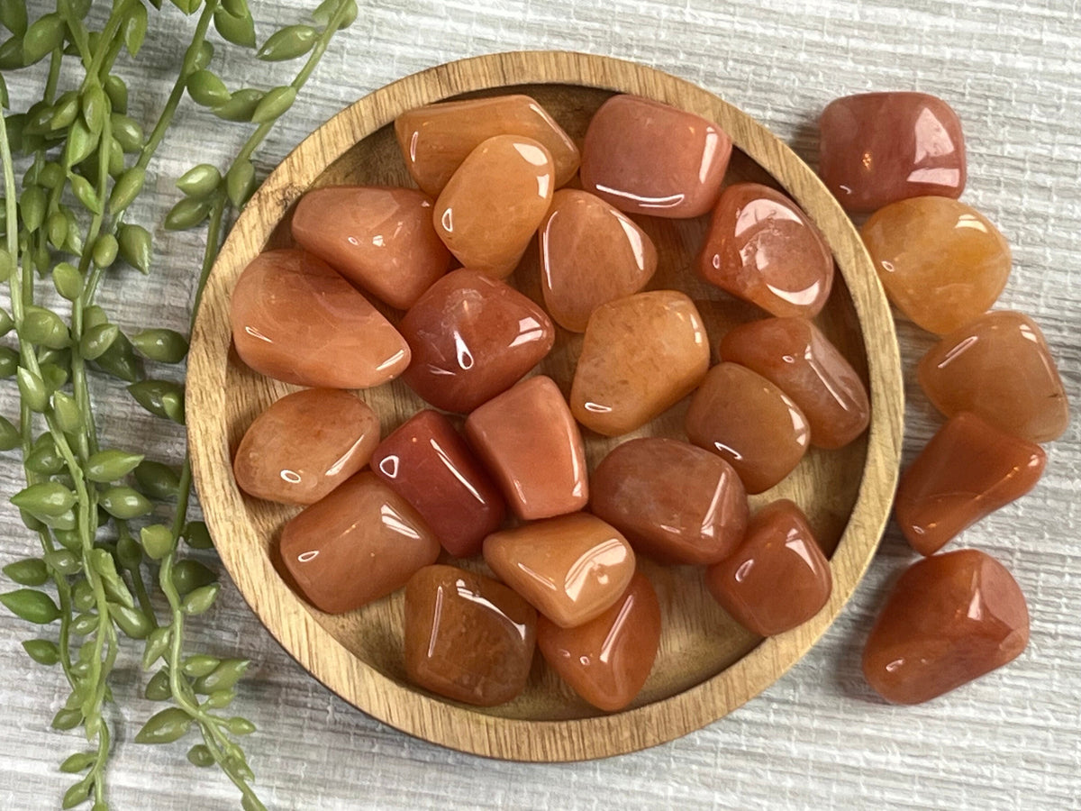 Peach Aventurine Tumblestones, Consciously Sourced UK Crystals