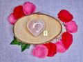 Rose Quartz Hearts, Pink Crystal Valentines Gift, Mothers Day Present, Crystal Gift for her, UK Ethically Sourced, Crystals for Love.