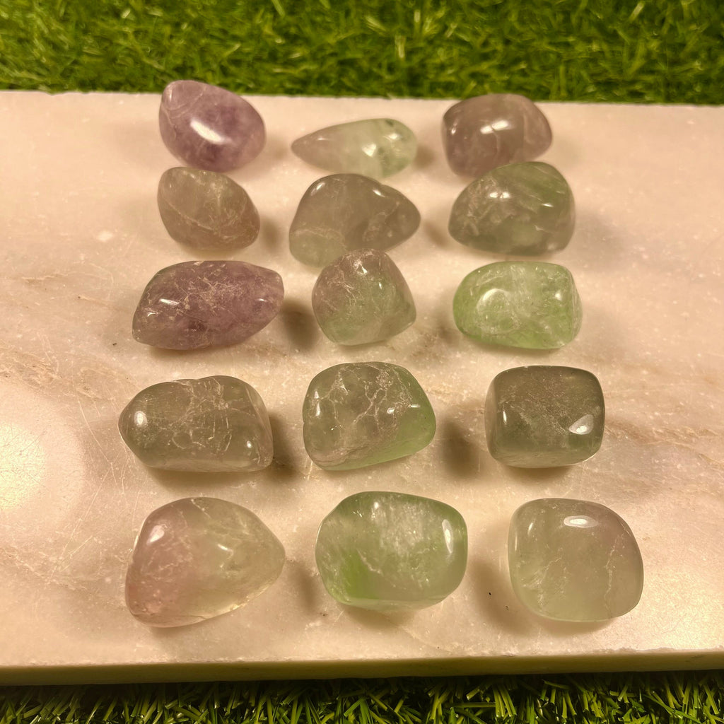 Rainbow Fluorite Tumblestones | Consciously Sourced Crystals