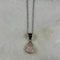 Rose Quartz Crystal Necklaces, Elegant Crystal Pendants, Consciously Sourced Crystal and Sterling Silver Jewellery, Crystal Gift