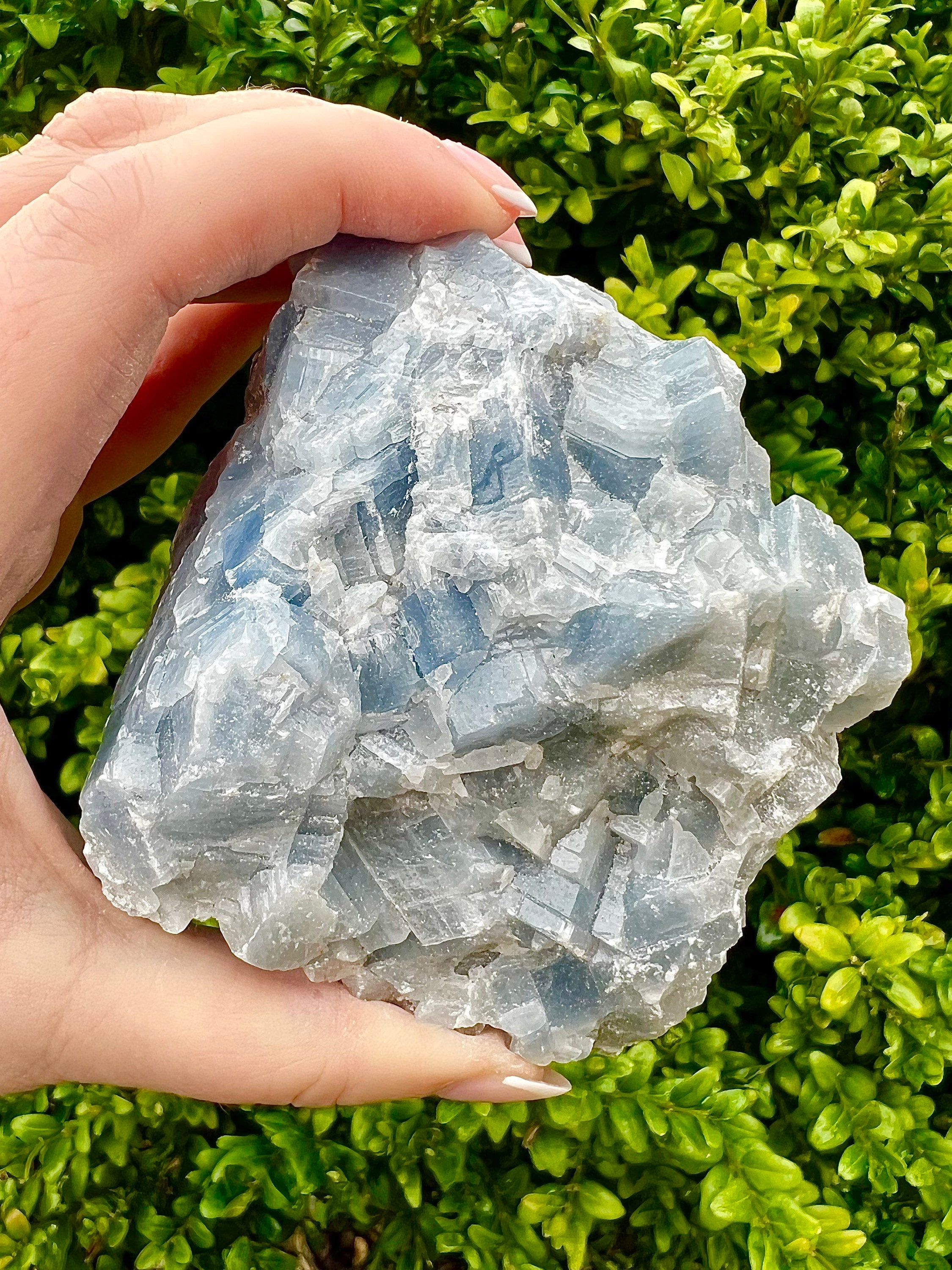 Blue Calcite Crystals Large Raw Chunks, UK Crystals, Ethically Sourced, Crystal Gift