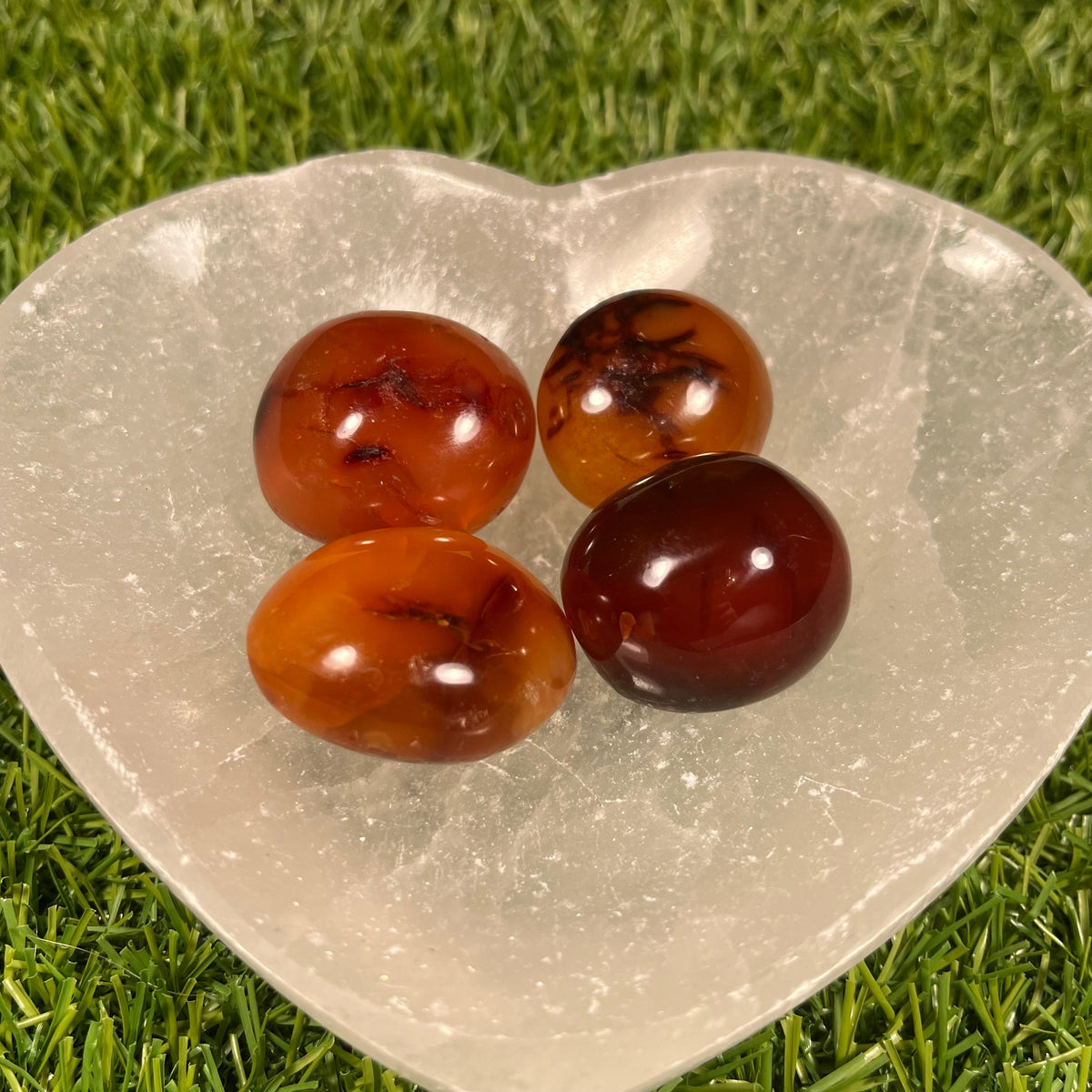 Carnelian Crystal Tumblestones, Banded Carnelian, Root Chakra Healer, Grounding Stone, Consciously Sourced