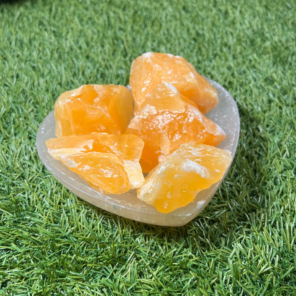 Raw Orange Calcite Large Chunks, UK Crystals, Ethically Sourced Healing Crystals, Crystal Gift, Reiki Stones