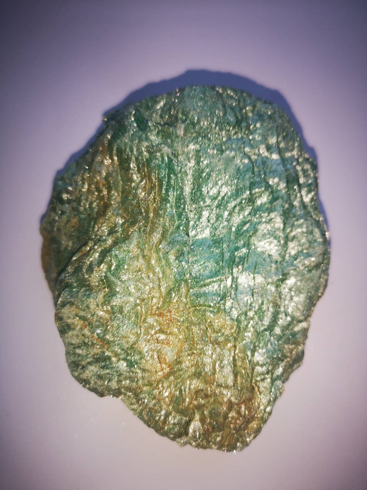 Extra Large Raw Fuchsite Healing Crystal 375g / No 5 / Ethically Sourced UK Crystals / Unique Gifts / Reiki / Chakra / Green / Brazil / Gold