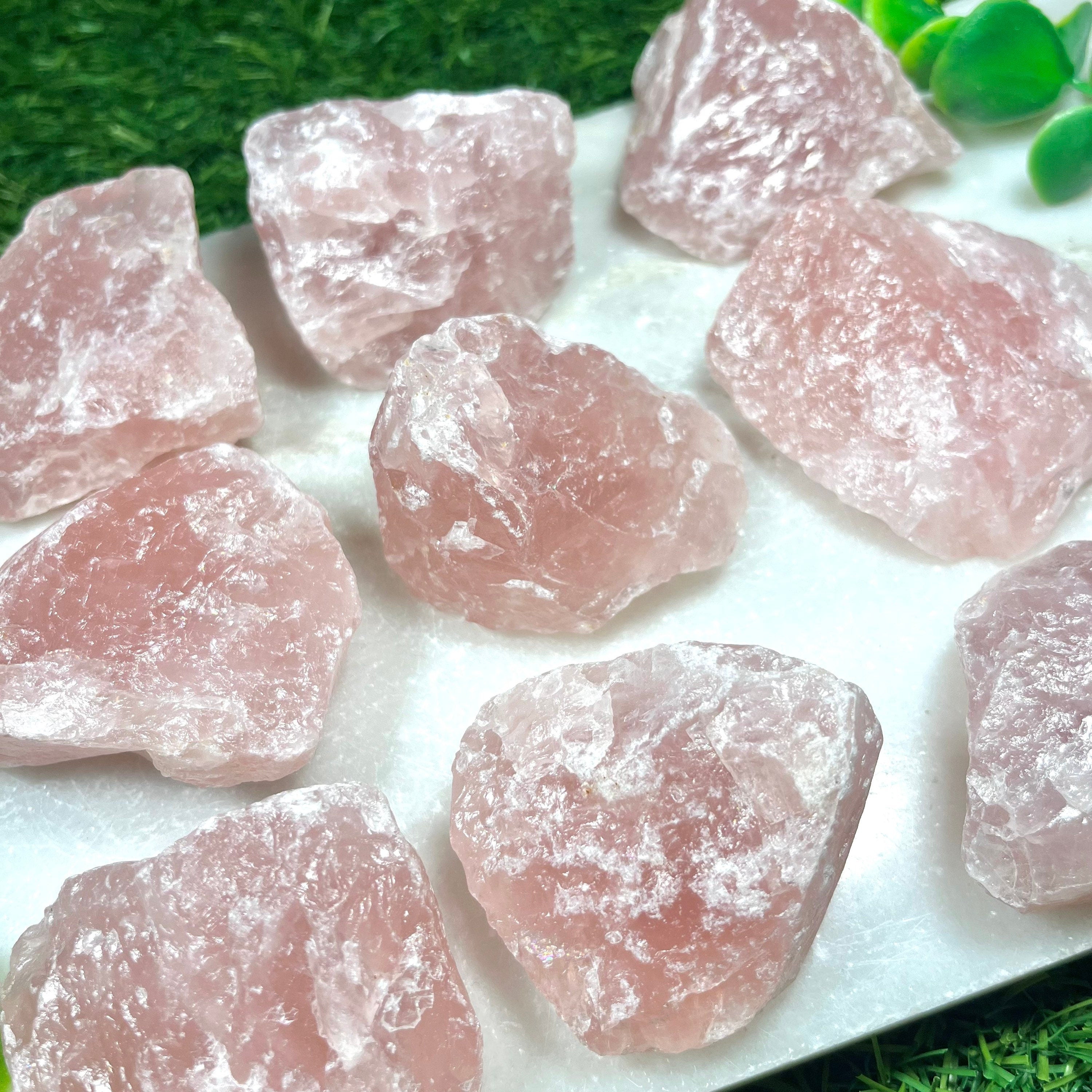Raw Rose Quartz Healing Crystal, Pink Stone for Unconditional Love, UK Crystals, Ethically Sourced, Gemstone for fertility, Heart Chakra