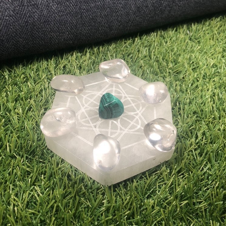 Selenite Charging Plates, Satin Spa Healing Crystal, Crystal Cleanser, Self Cleansing Gypsum, UK Crystals, Ethically Sourced, Crystal Gift