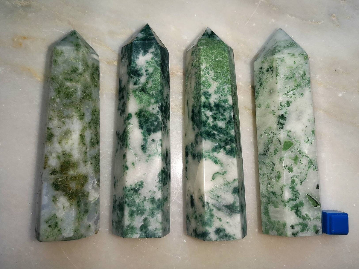 Tree Agate Towers, Crystal Generators, Ethically Sourced UK Crystals